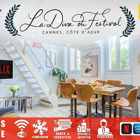 La Diva Du Festival - 10 Mn A Pied Palais & Plages - Cosy & Calme - Clim - Wifi Cannes Bagian luar foto