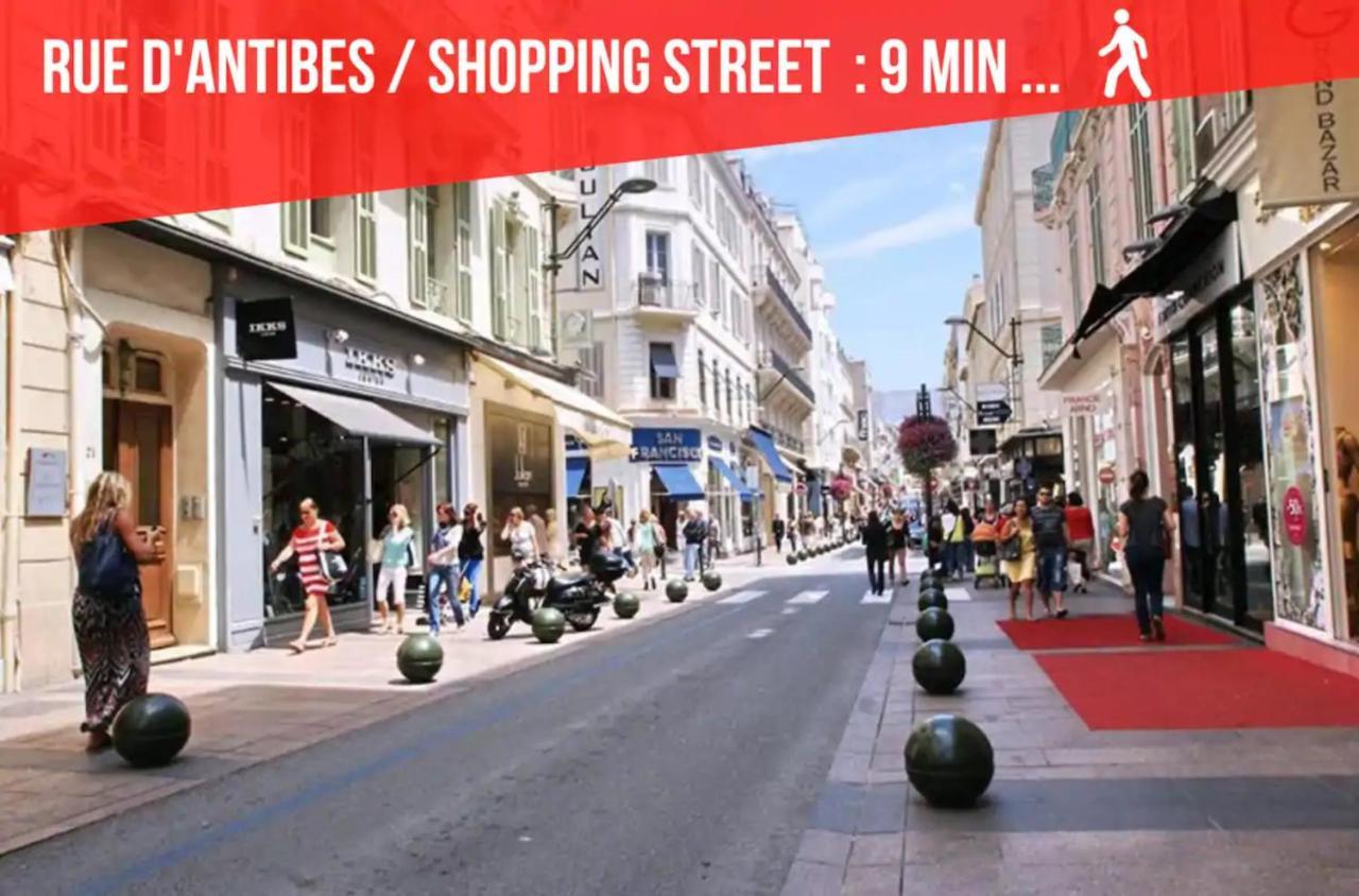 La Diva Du Festival - 10 Mn A Pied Palais & Plages - Cosy & Calme - Clim - Wifi Cannes Bagian luar foto
