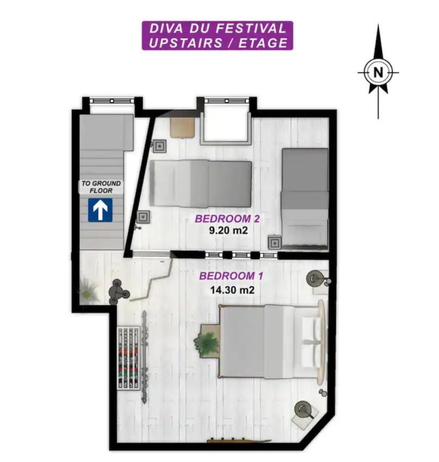 La Diva Du Festival - 10 Mn A Pied Palais & Plages - Cosy & Calme - Clim - Wifi Cannes Bagian luar foto